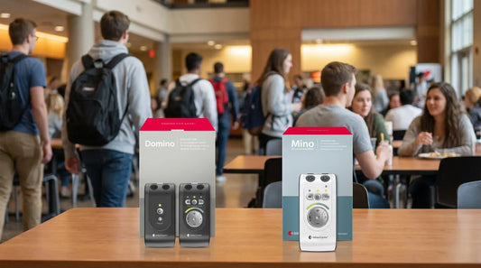 how to use a hearing amplifier in a noisy campus environment