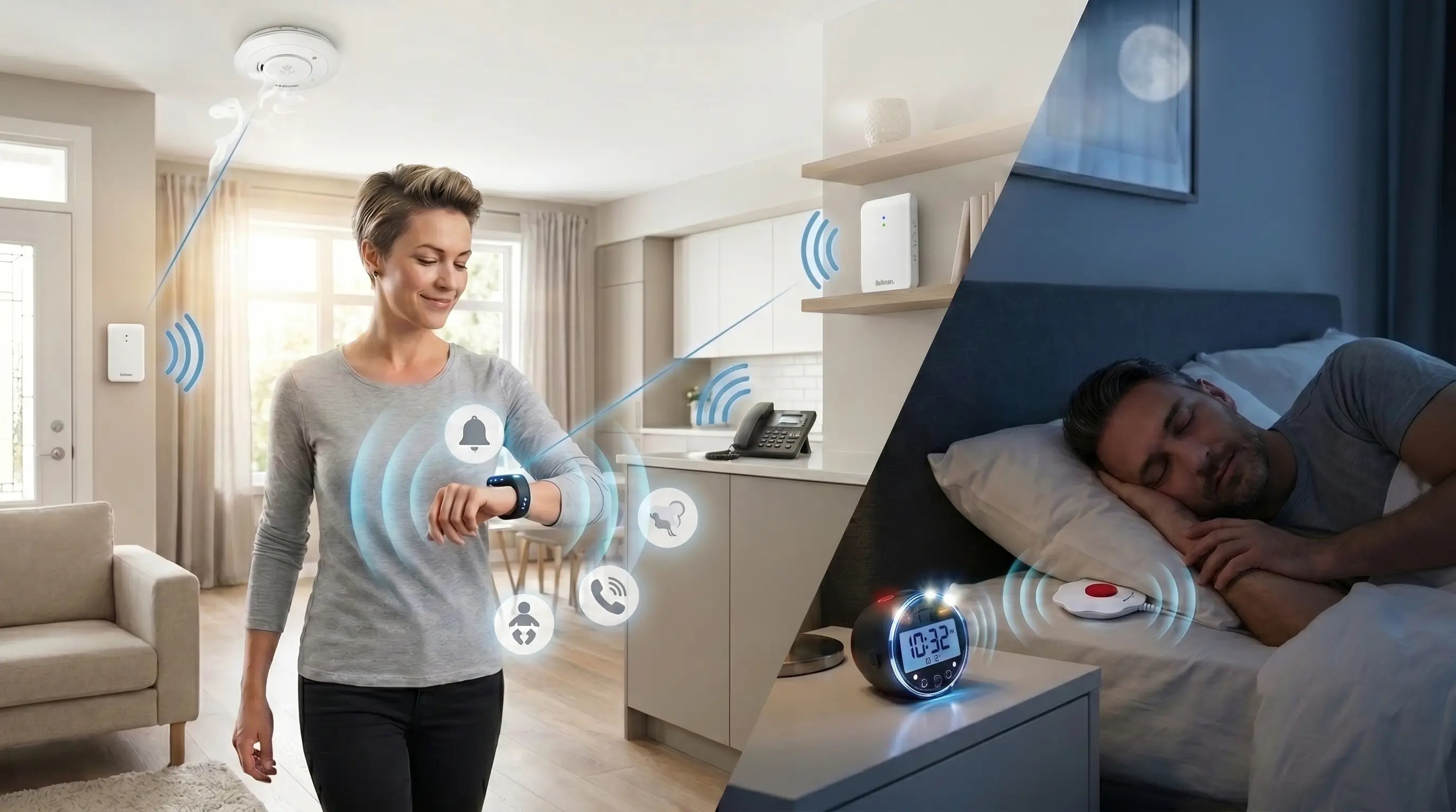 How Wearable Alert Devices Help People With Hearing Loss – Bellman & Symfon