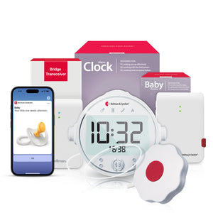 Baby Monitor System with Bridge and Alarm Clock Receiver
