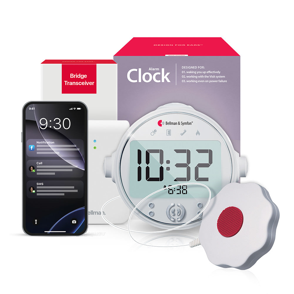 Phone System with Bluetooth Bridge, Alarm Clock Receiver, and Bed Shaker