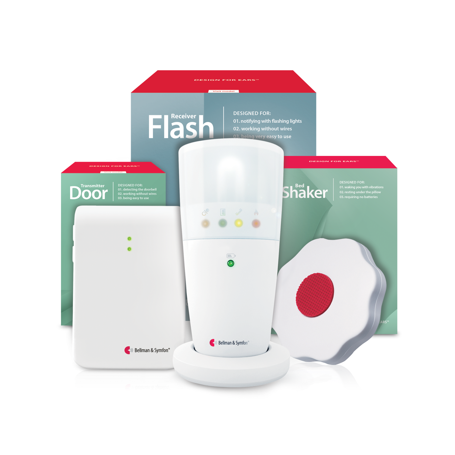 bellさま確認用 Doorbell with Flashing Light & Bed Shaker Alert System – Bellman