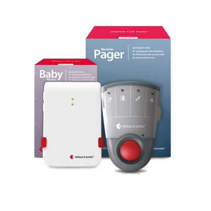 Baby Monitor System with Standalone Pager Receiver