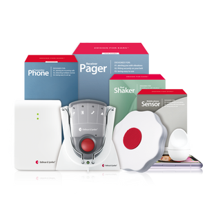 Phone System with Pager, Charger, and Bed Shaker