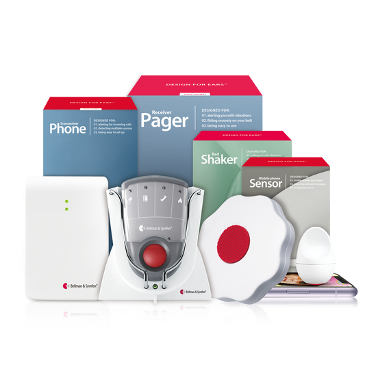 Phone System with Pager, Charger, and Bed Shaker