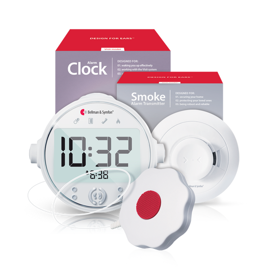 Smoke & Fire ADA Compliance Kit with Alarm Clock