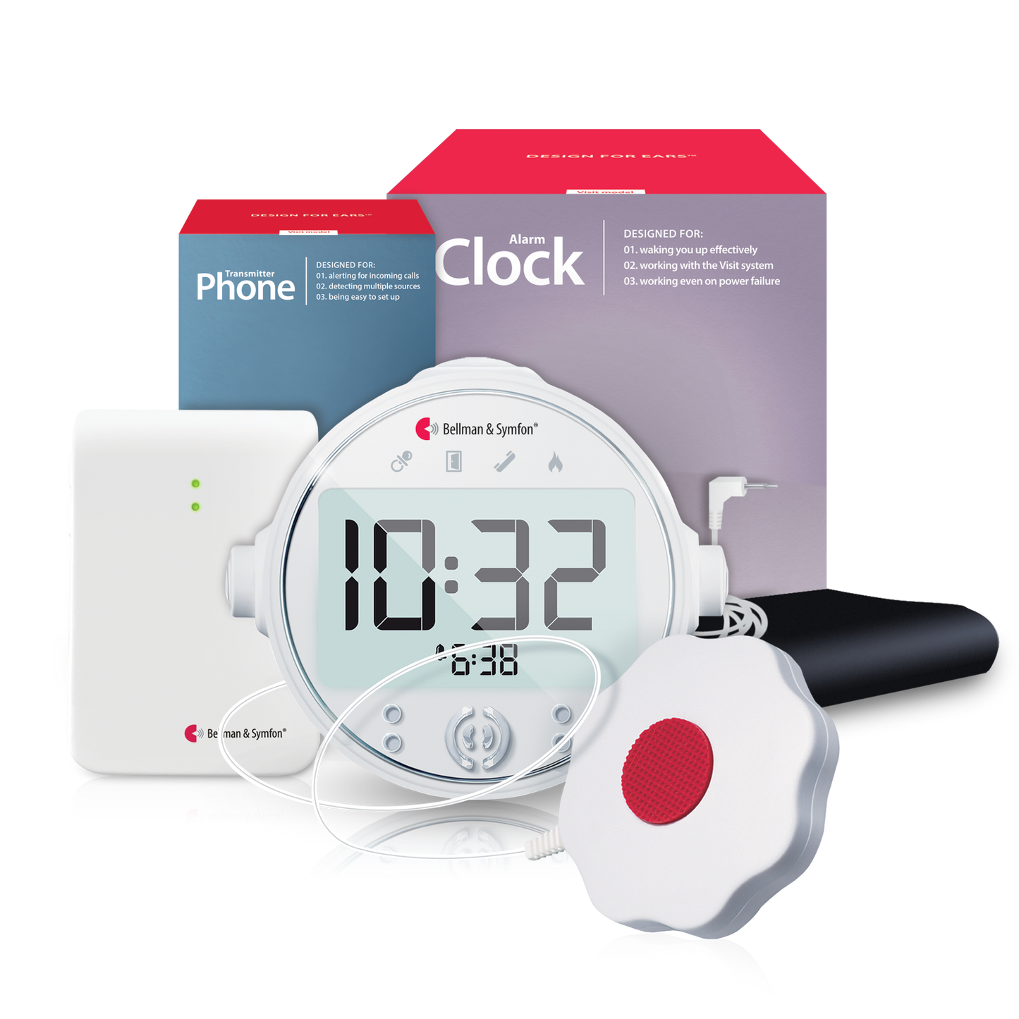 Entry Alert System with Contact Mat, Alarm Clock Receiver, and Bed Shaker