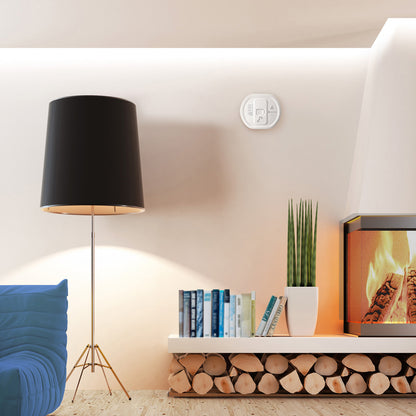 Smoke/Fire and Carbon Monoxide Alarm Notification System with Alarm Clock Receiver and Bed Shaker