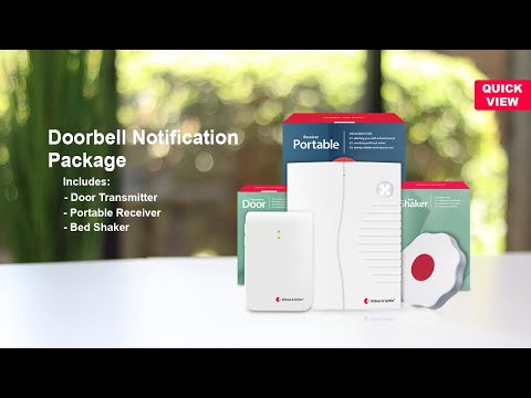 Doorbell for Hard of Hearing with Vibration Bed Shaker Bellman & Symfon Doorbell for Hard of Hearing with Vibration Bed Shaker Bellman & Symfon